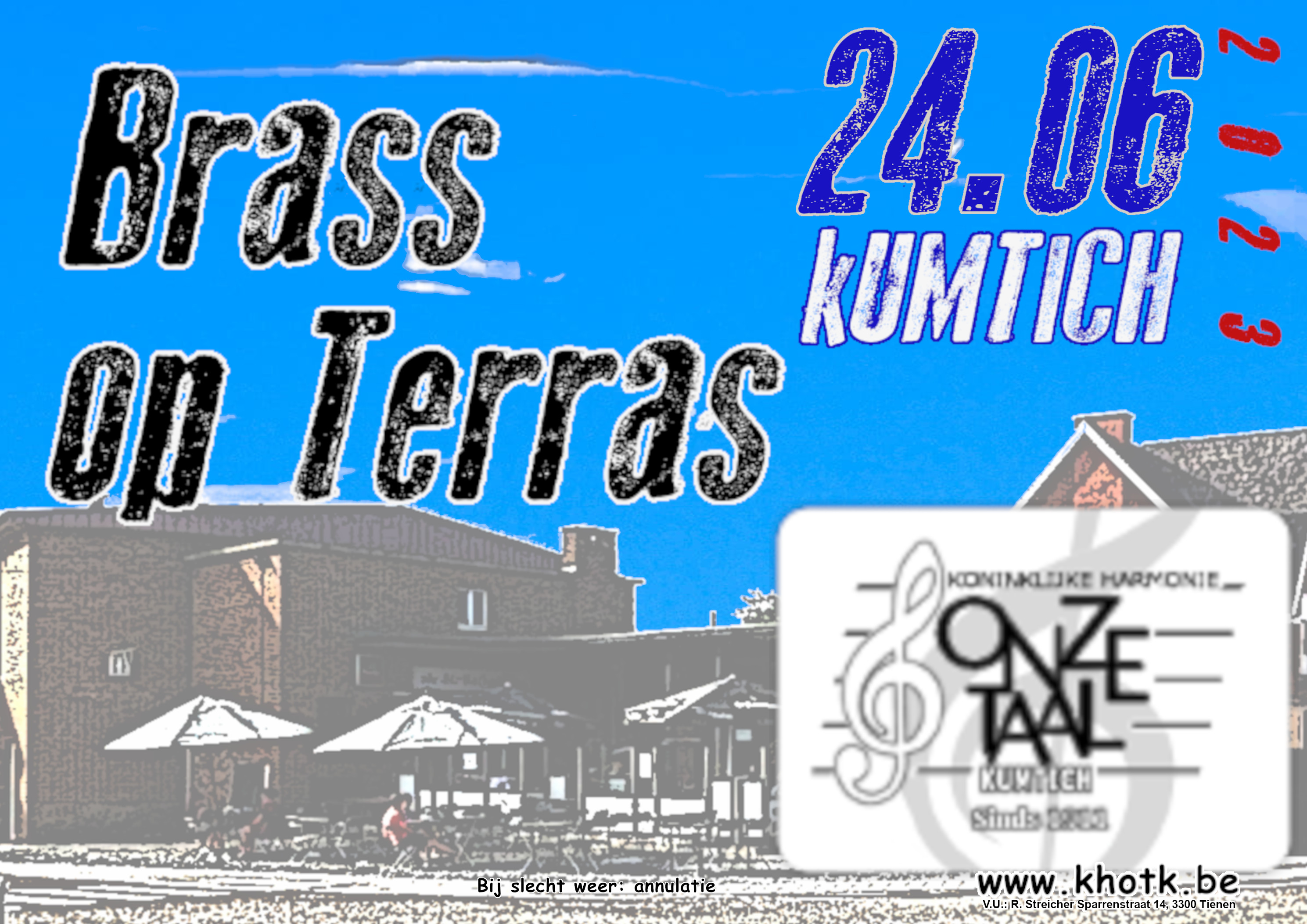 Brass op terras - zaterdag 22 juni 2024