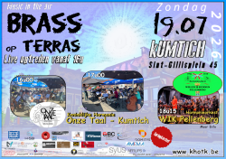 Brass op terras - zaterdag 19 juli 2026